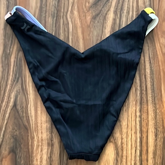 NWOT Hurley High Leg Ribbed Bikini Bottom - Picture 9 of 16